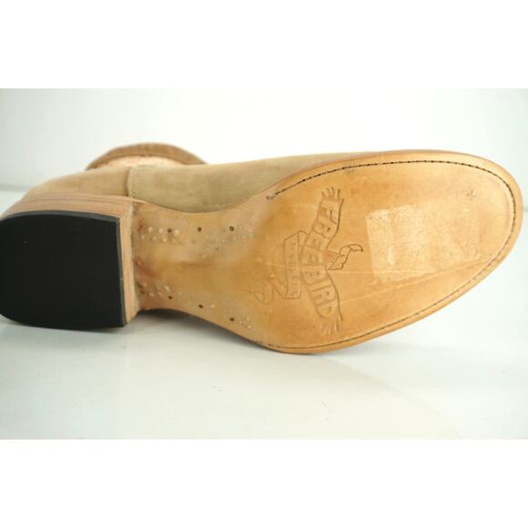 Freebird by Steven 'Cabcro' Lace Canvas Suede Ankle Cowboy Boot Size 10 New $300 - Picture 2 of 12